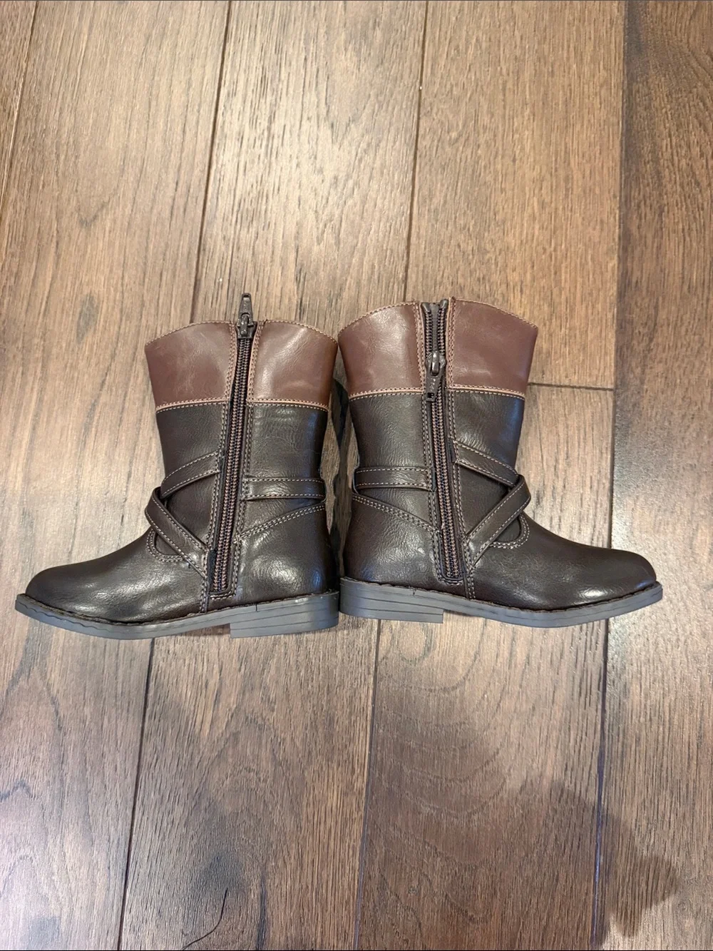 Gymboree Girls Buckle Tall Boots - Little Essentials - Brown Size 7 New C39-237